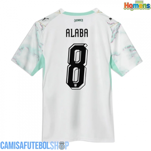 Camisa de time de futebol Áustria David Alaba #8 Replicas 2º Equipamento Mundo 2026 Manga Curta